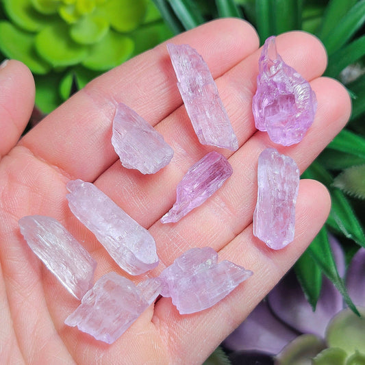 Etched Purple Kunzite Crystal, Raw Lavender Kunzite Specimen