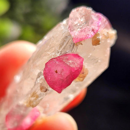 Bubblegum Pink Tourmaline in Quartz from Brazil 25.77g, Raw Brazilian Tourmaline Specimen, Pink Tourmaline Crystal
