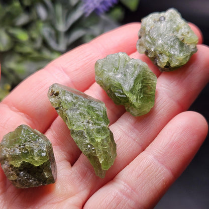 Raw Green Diopside Crystal, Alpine Chrome Diopside Specimen