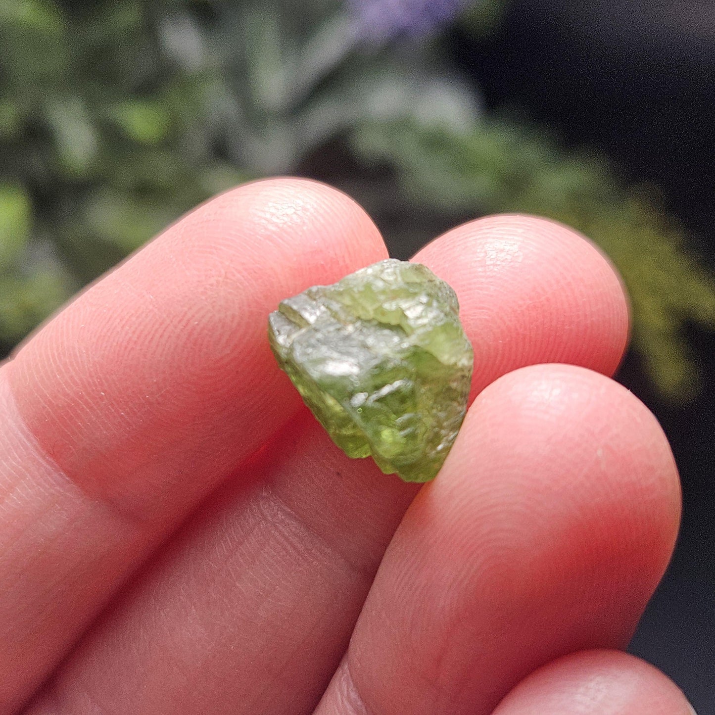 Raw Green Diopside Crystal, Alpine Chrome Diopside Specimen