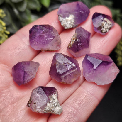Phantom Amethyst Crystal, Raw Color Zoned Violet Amethyst Specimen, Hourglass Amethyst