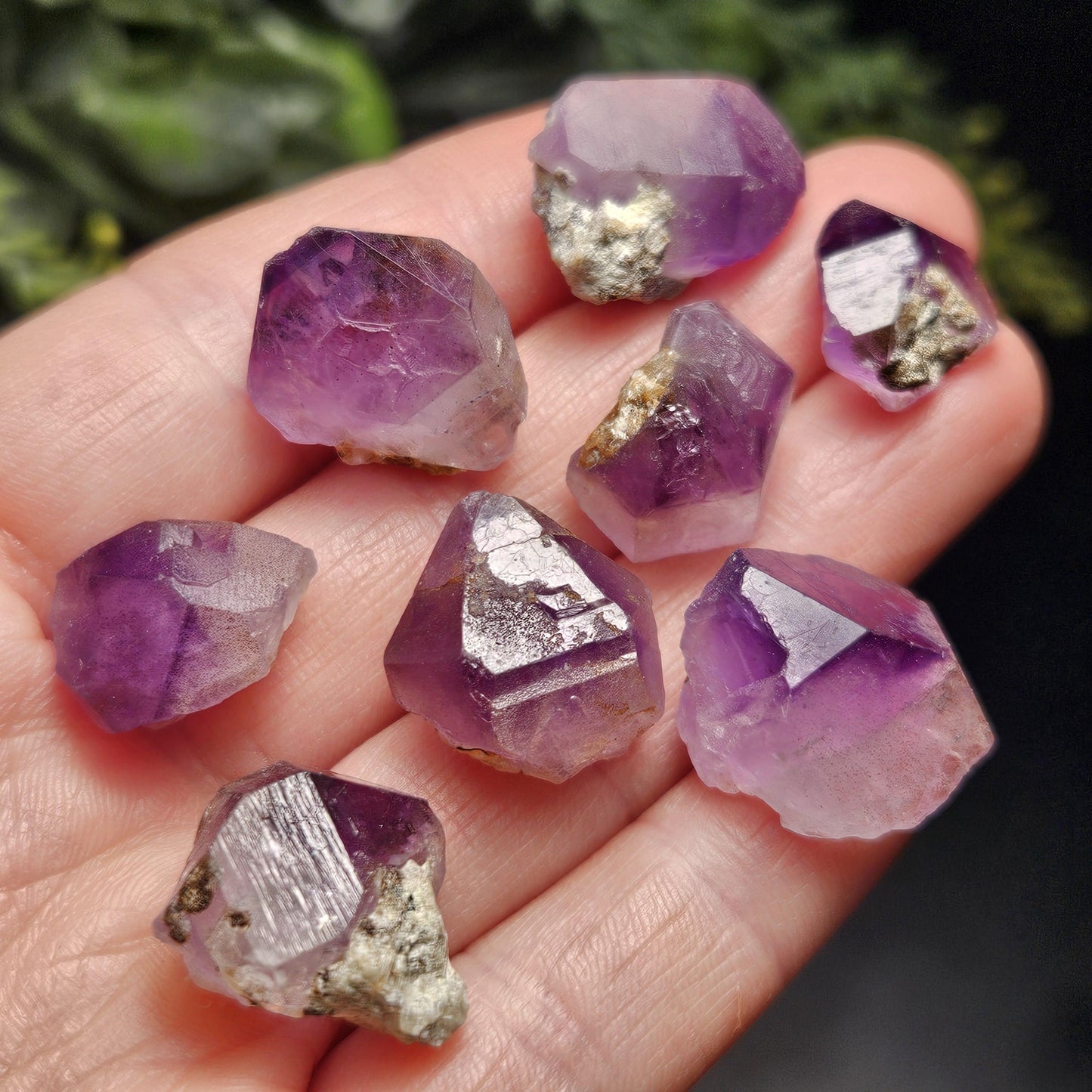 Phantom Amethyst Crystal, Raw Color Zoned Violet Amethyst Specimen, Hourglass Amethyst