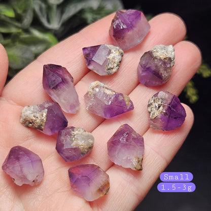 Phantom Amethyst Crystal, Raw Color Zoned Violet Amethyst Specimen, Hourglass Amethyst