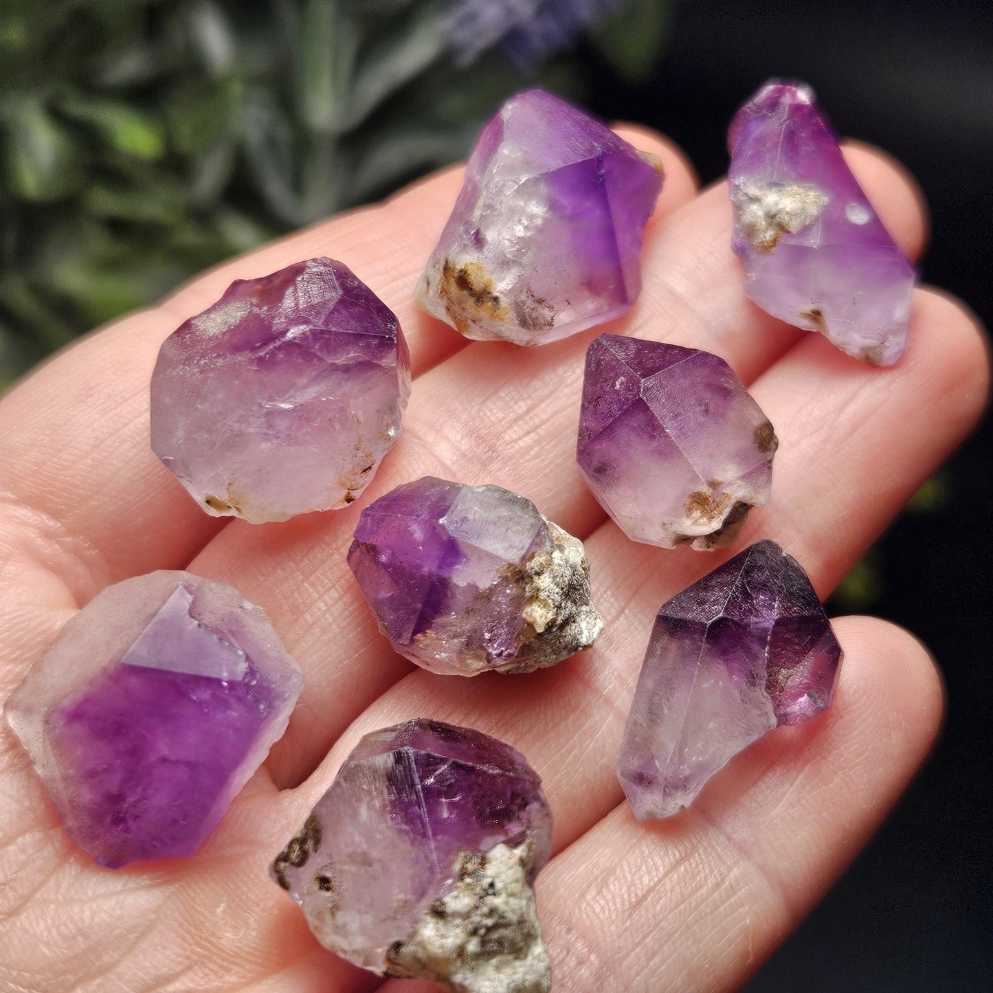 Phantom Amethyst Crystal, Raw Color Zoned Violet Amethyst Specimen, Hourglass Amethyst