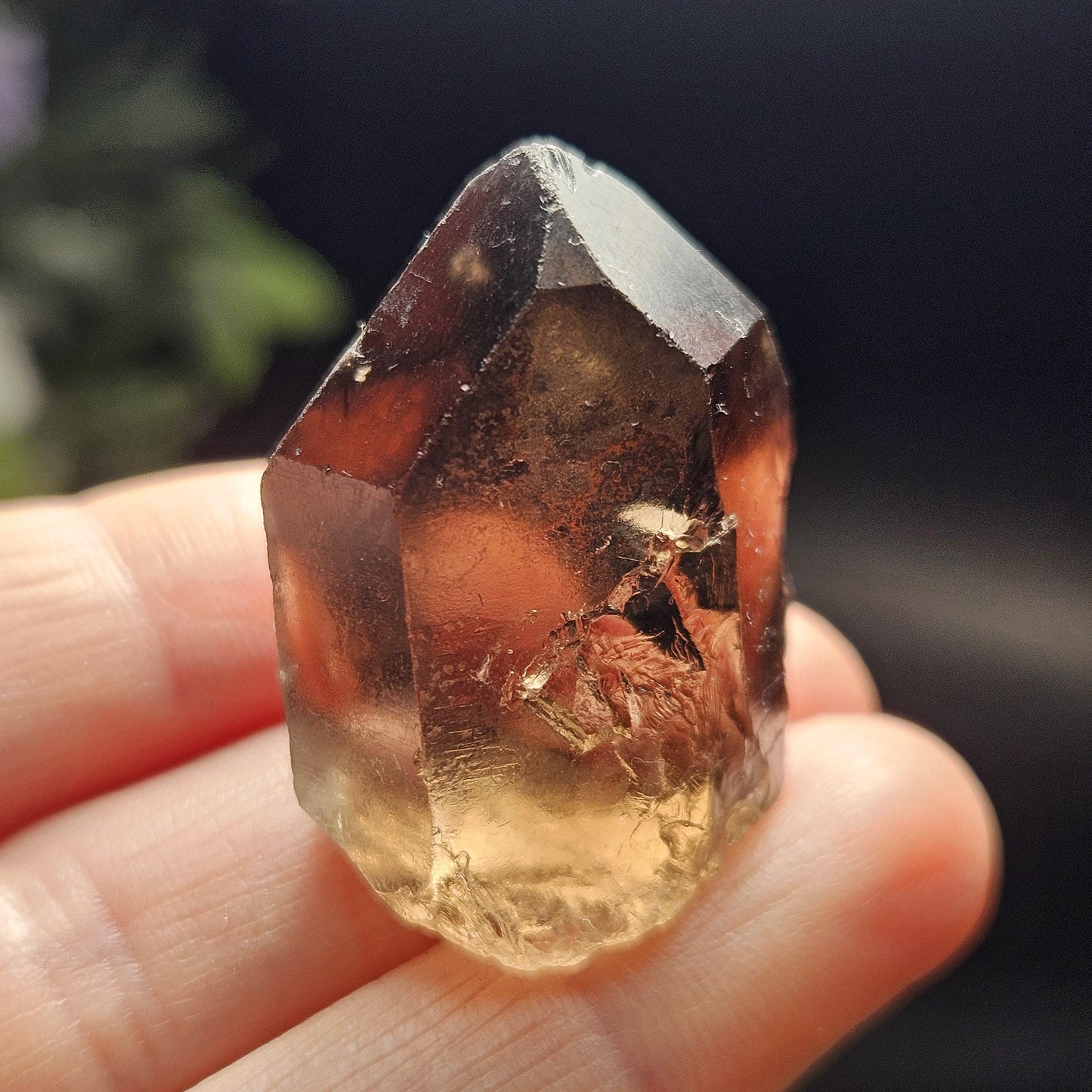 Smoky Quartz Crystal Point from Brazil