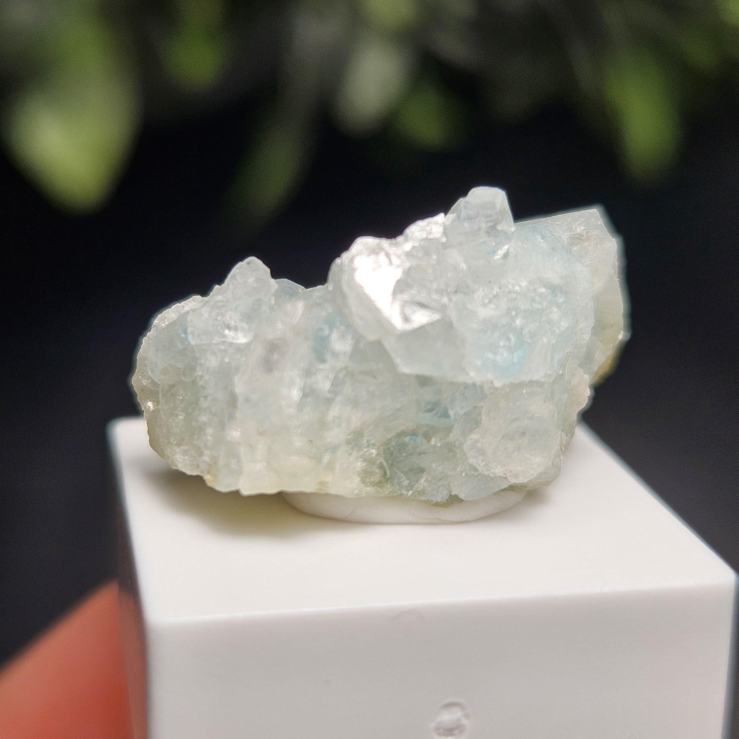 Euclase Crystal Cluster 18.40ct,  Blue & Gold Brazilian Euclase Specimen
