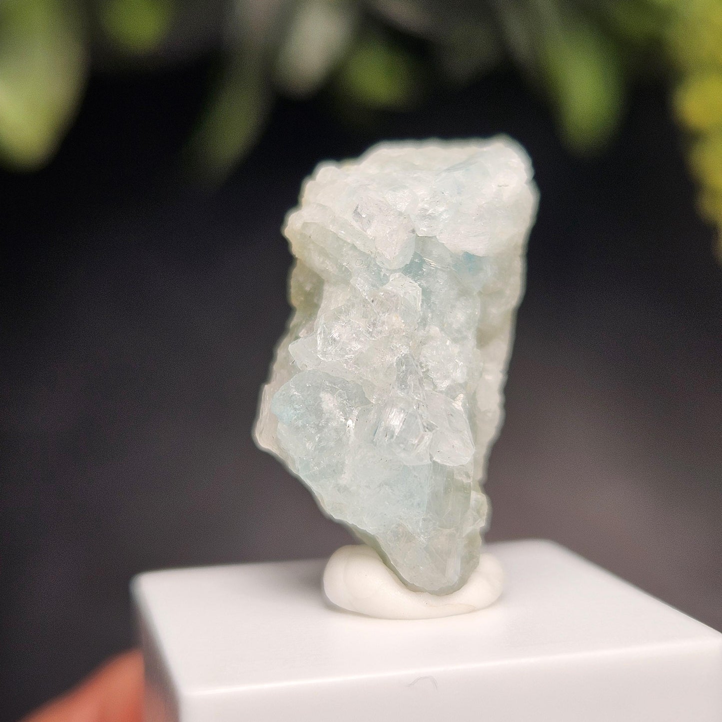 Euclase Crystal Cluster 18.40ct,  Blue & Gold Brazilian Euclase Specimen