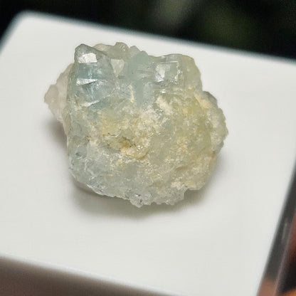 Blue Euclase Crystal Cluster 5.67ct, Blue Striped Brazil Euclase Specimen