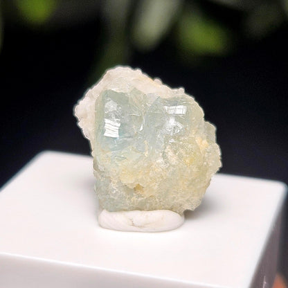 Blue Euclase Crystal Cluster 5.67ct, Blue Striped Brazil Euclase Specimen