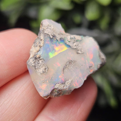 Rainbow Opal Specimen 6.09g, Raw Opal Crystal, Pink Red Blue Opal Gemstone