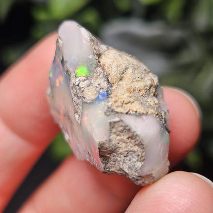 Rainbow Opal Specimen 6.09g, Raw Opal Crystal, Pink Red Blue Opal Gemstone