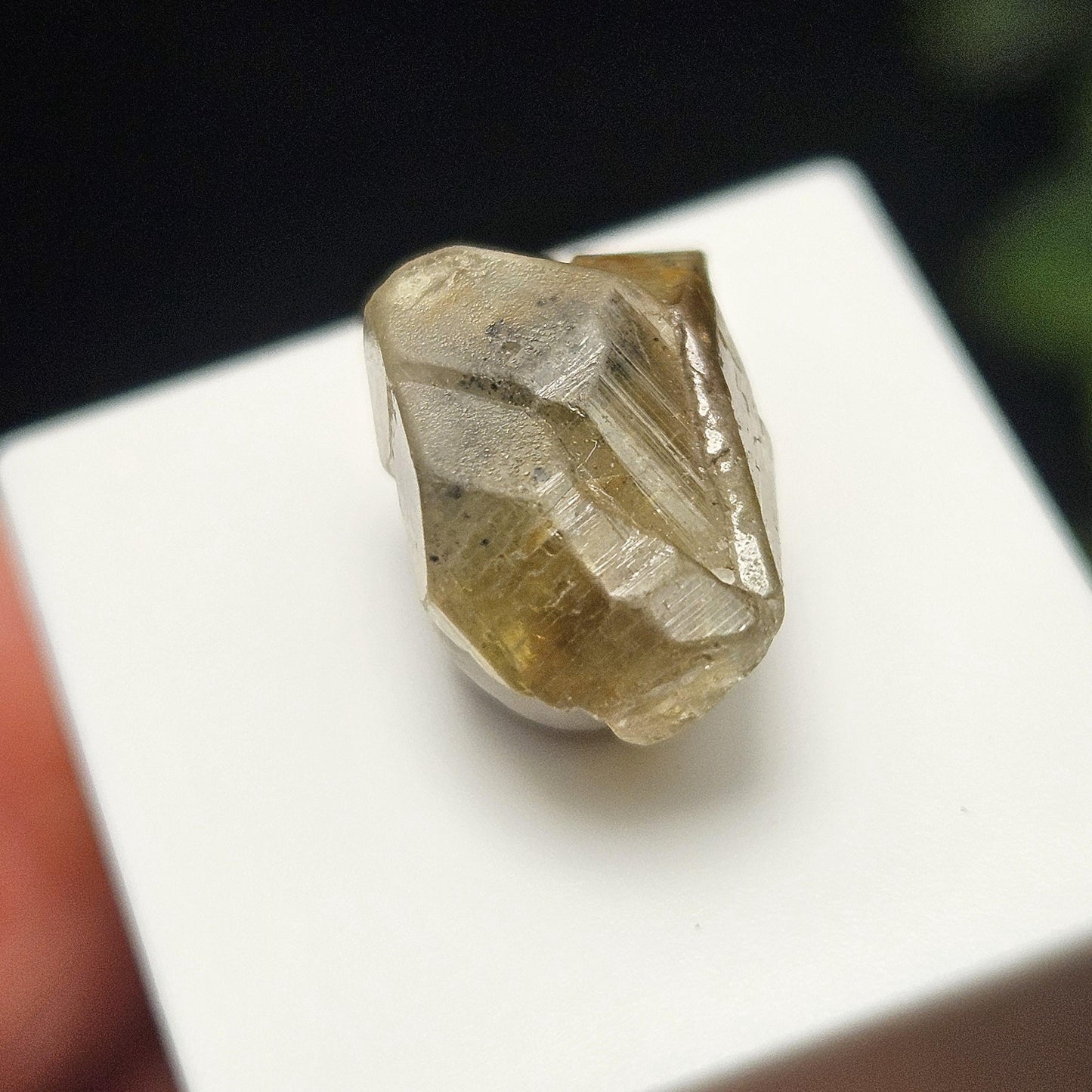 Twinned Chrysoberyl Crystal 6.09ct, RARE Yellow Twin Chrysoberyl Gemstone