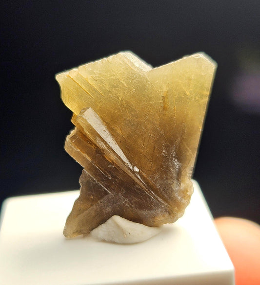 Twinned Bicolor Chrysoberyl Specimen 16.43ct, RARE Yellow Twin Chrysoberyl Crystal