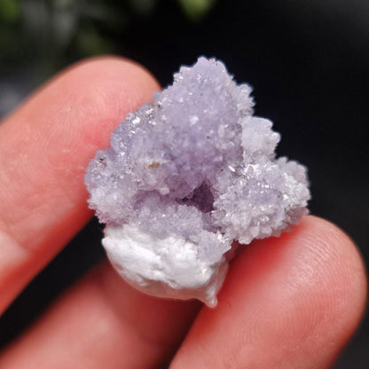 Purple Creedite Crystal Cluster, Rare Violet Creedite Specimen