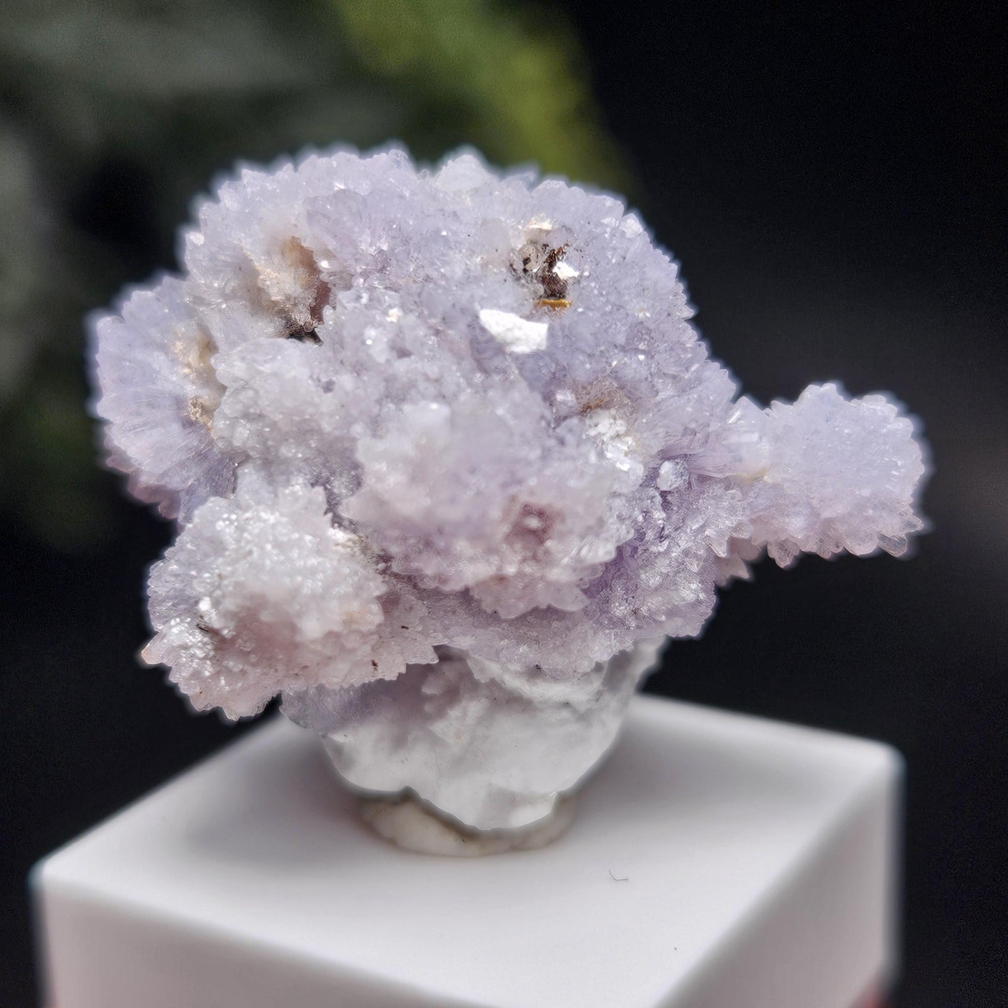 Purple Creedite Crystal Cluster, Rare Violet Creedite Specimen