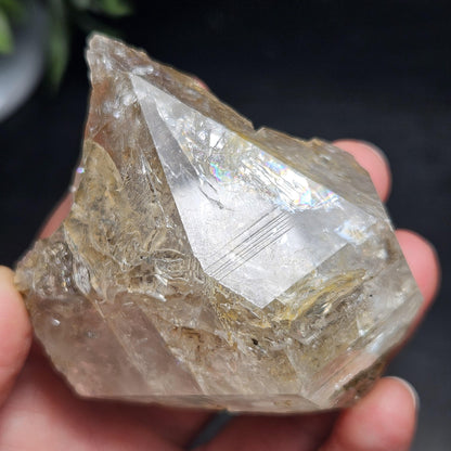 Skeletal Herkimer Diamond Quartz 152.27g, Growth Interference Terminated Herkimer Crystal from New York