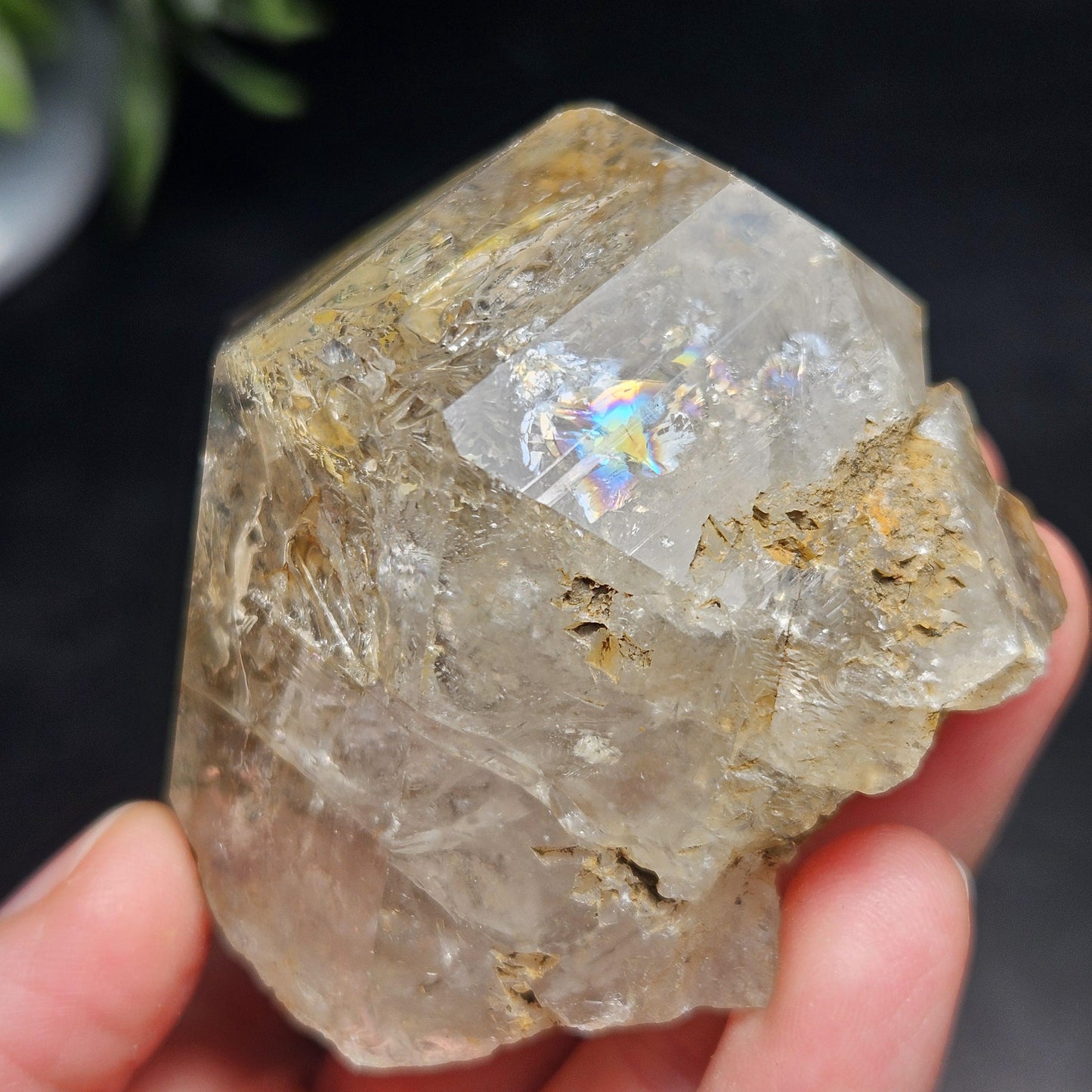 Skeletal Herkimer Diamond Quartz 152.27g, Growth Interference Terminated Herkimer Crystal from New York