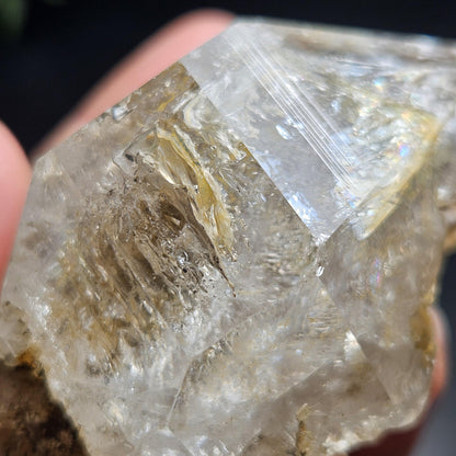 Skeletal Herkimer Diamond Quartz 152.27g, Growth Interference Terminated Herkimer Crystal from New York