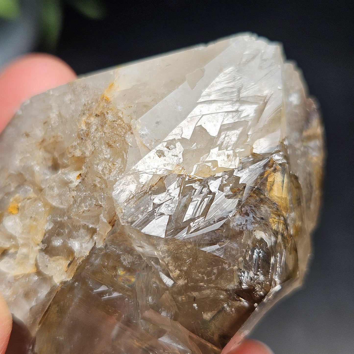 Skeletal Herkimer Diamond Quartz 151.08g, Etched Herkimer Crystal from New York