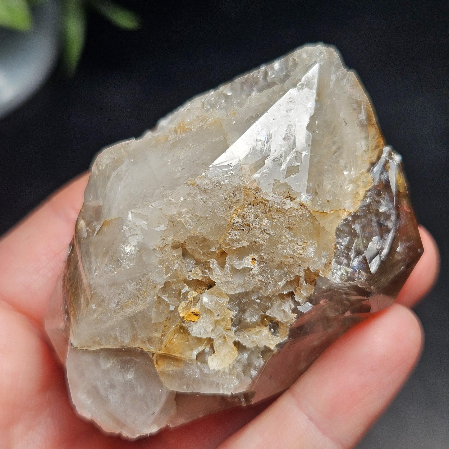 Skeletal Herkimer Diamond Quartz 151.08g, Etched Herkimer Crystal from New York
