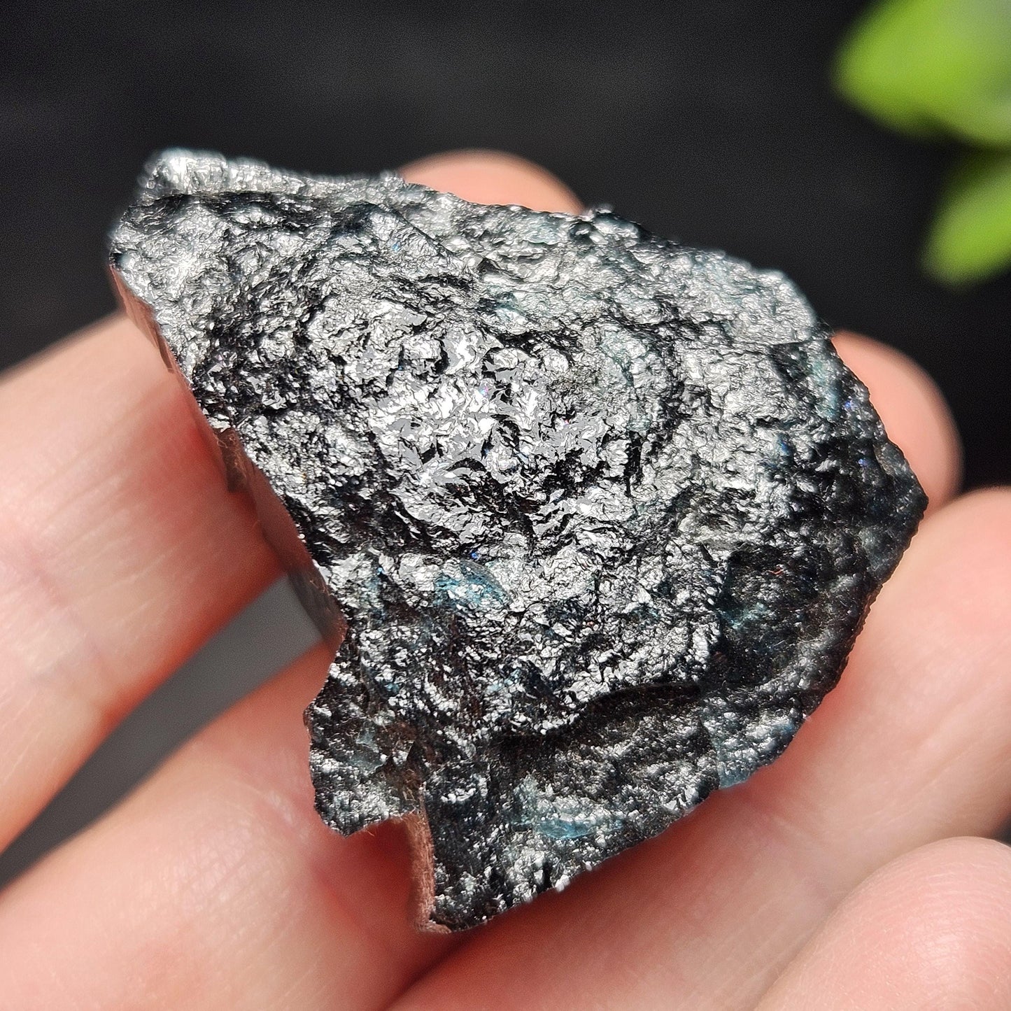 Blue Tourmaline Crystal 47.67g, Indicolite Specimen from Brazil, Blue Indicolite Crystal, Bicolor Tourmaline