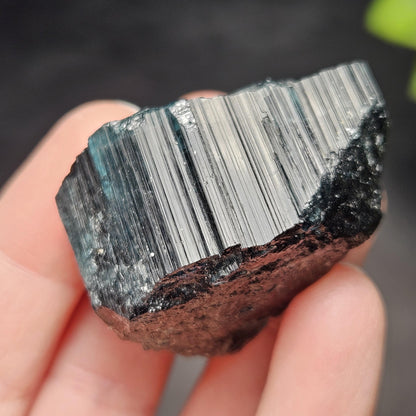 Blue Tourmaline Crystal 47.67g, Indicolite Specimen from Brazil, Blue Indicolite Crystal, Bicolor Tourmaline