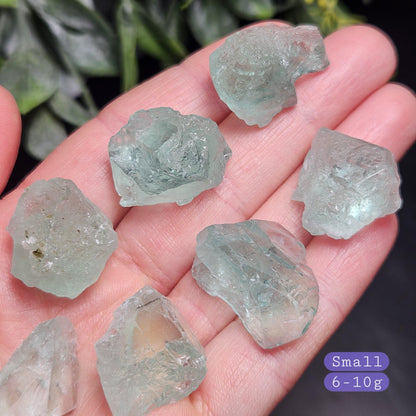 Etched Himalayan Green Fluorite Crystal, Icy Green Raw Fluorite Specimen