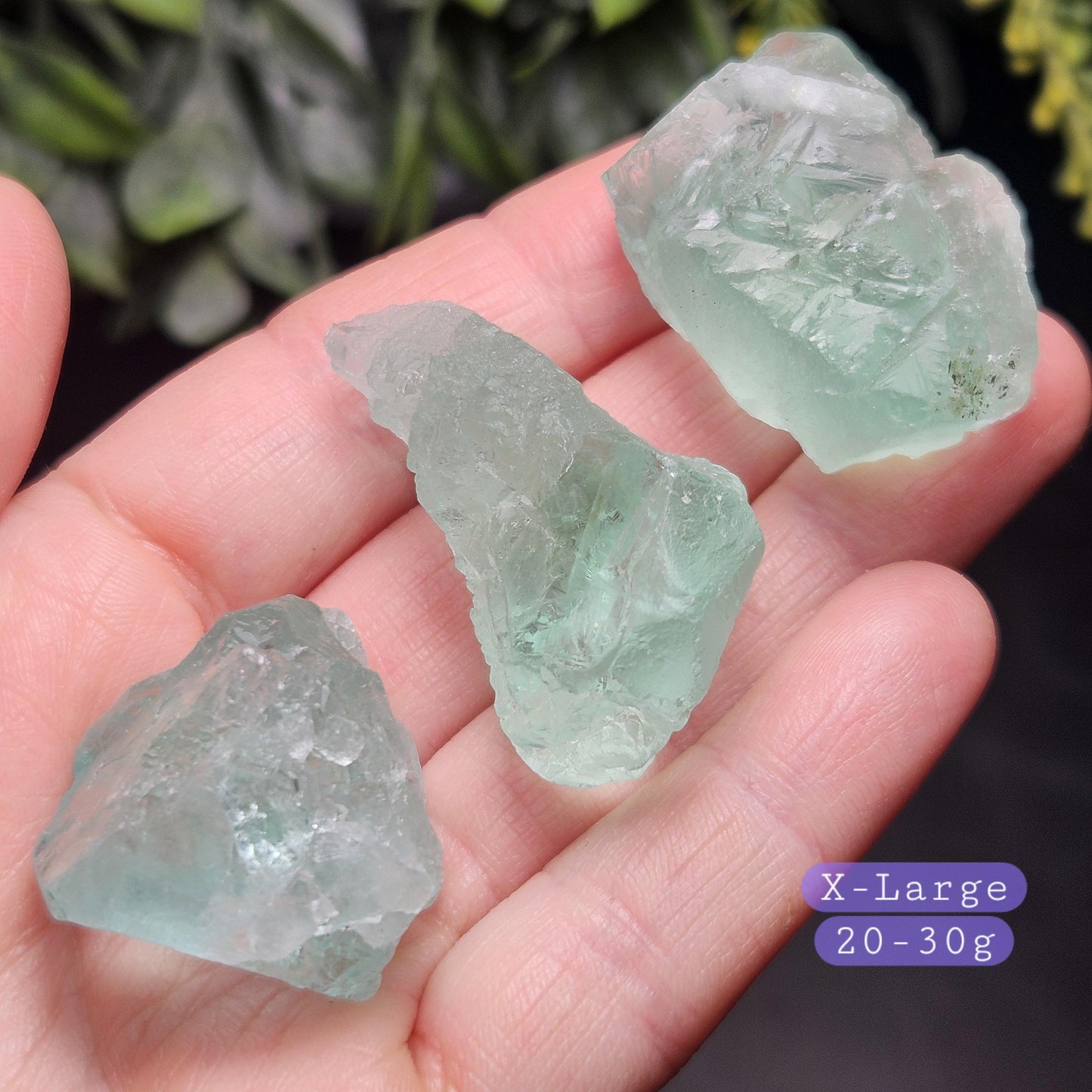 Etched Himalayan Green Fluorite Crystal, Icy Green Raw Fluorite Specimen