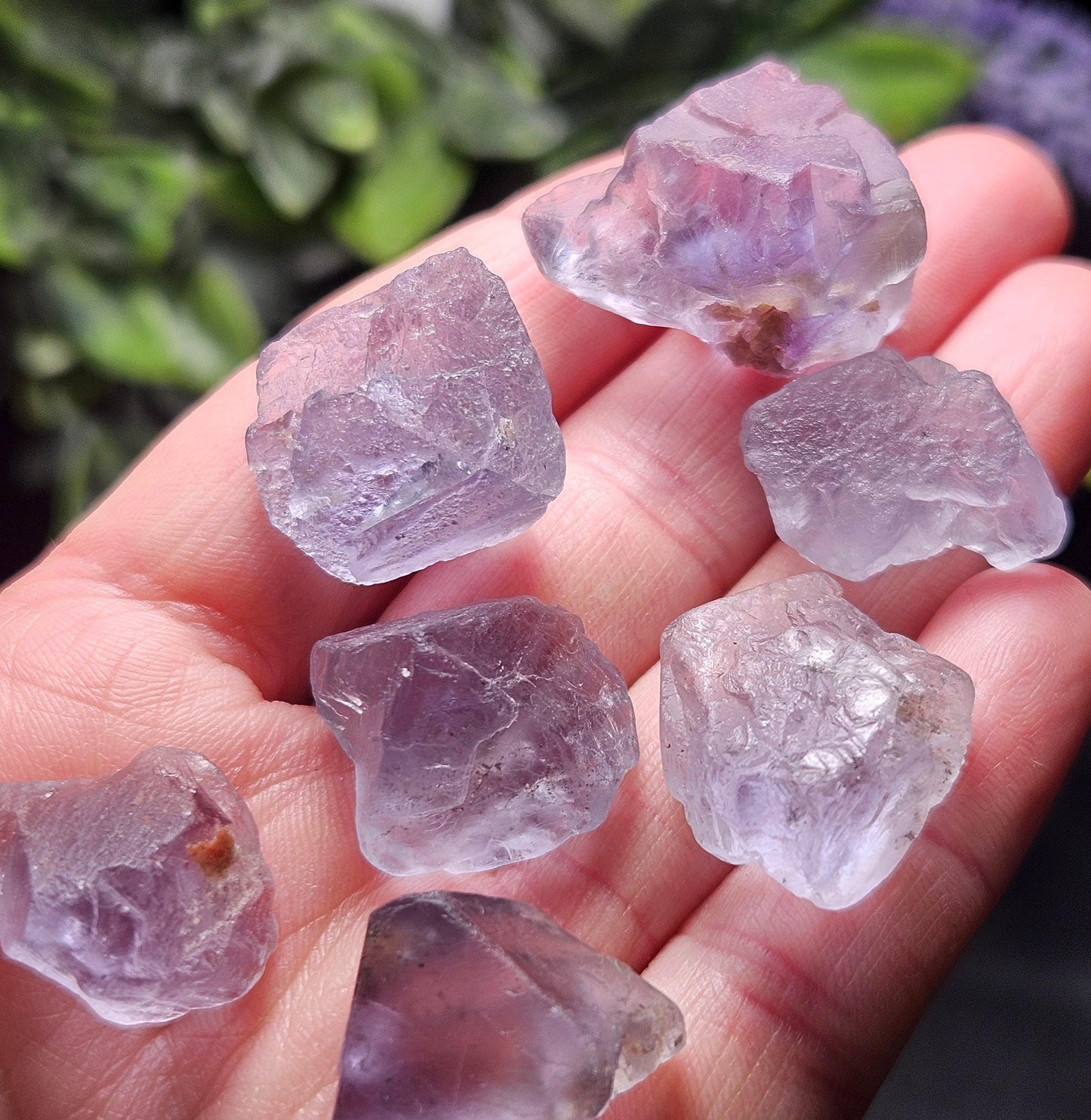 Himalayan Purple Fluorite Crystal, Raw Blue Purple Fluorite Specimen