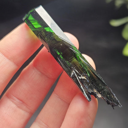 Vivianite Crystal Specimen 11.60g, Terminated Vivianite Crystal, Raw Blue