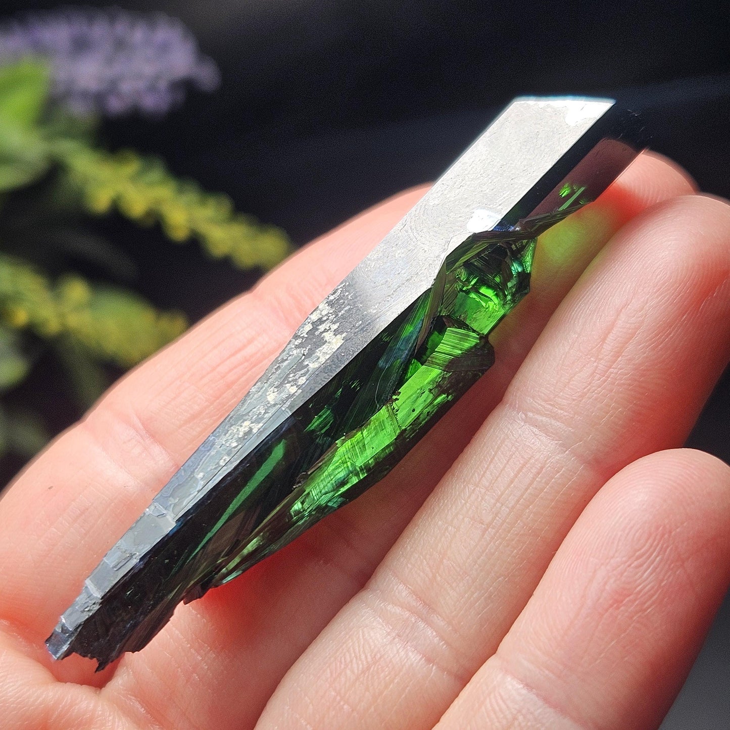 Vivianite Crystal Specimen 11.60g, Terminated Vivianite Crystal, Raw Blue