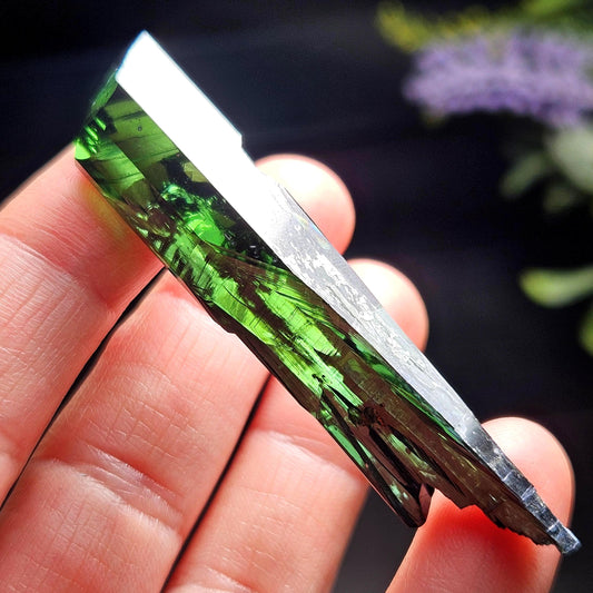 Vivianite Crystal Specimen 11.60g, Terminated Vivianite Crystal, Raw Blue