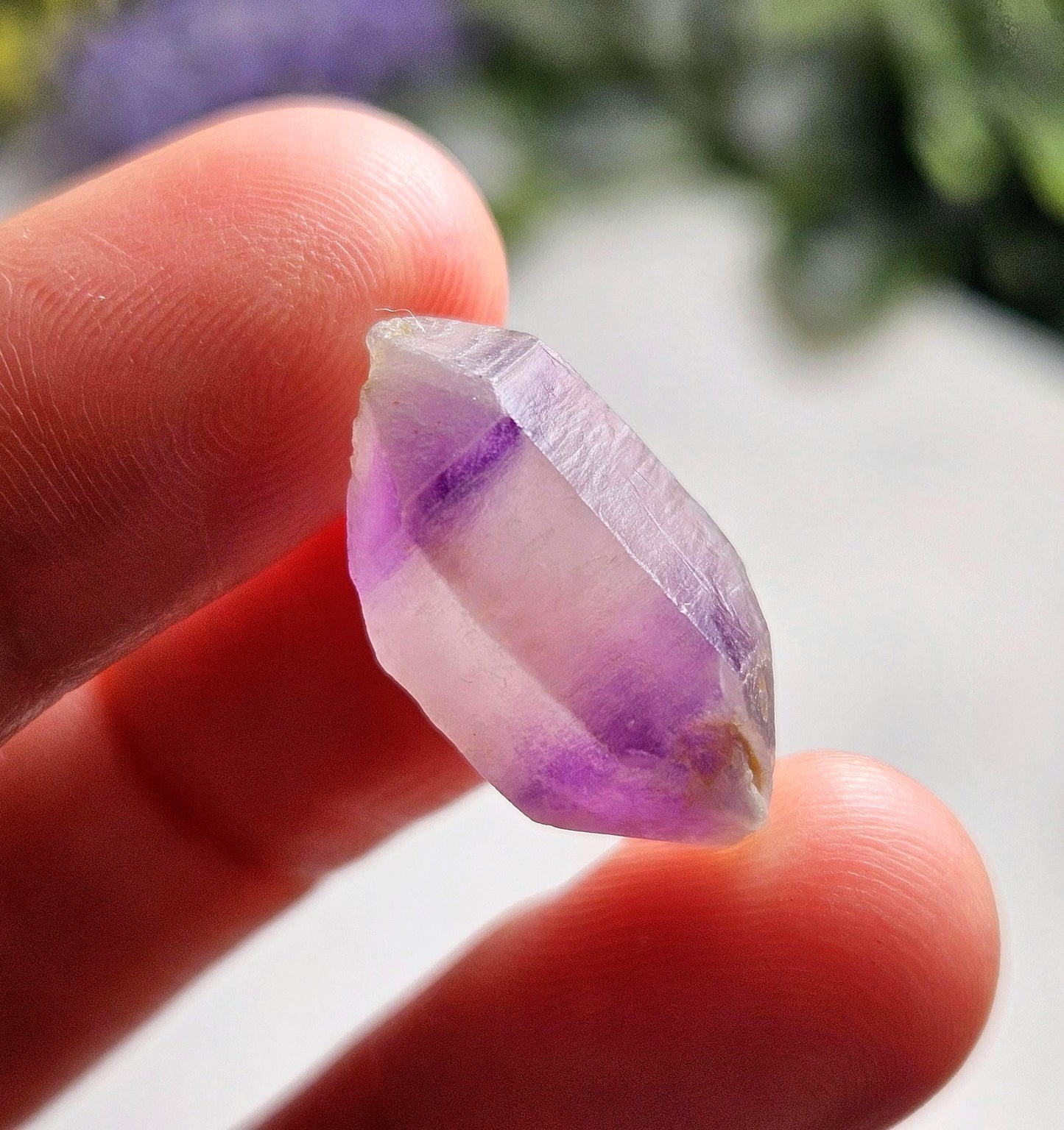 Phantom Amethyst Crystal, Color Zoned "Hourglass" Amethyst Specimen from  the Hindu Kush Mountains