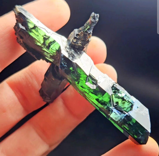 Vivianite Crystal Specimen 19.10g, Terminated Vivianite Crystal, Raw Blue