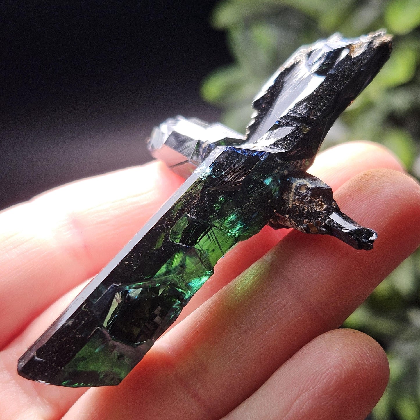 Vivianite Crystal Specimen 19.10g, Terminated Vivianite Crystal, Raw Blue