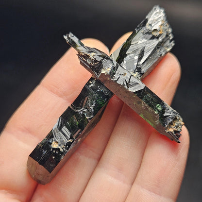 Vivianite Crystal Specimen 19.10g, Terminated Vivianite Crystal, Raw Blue