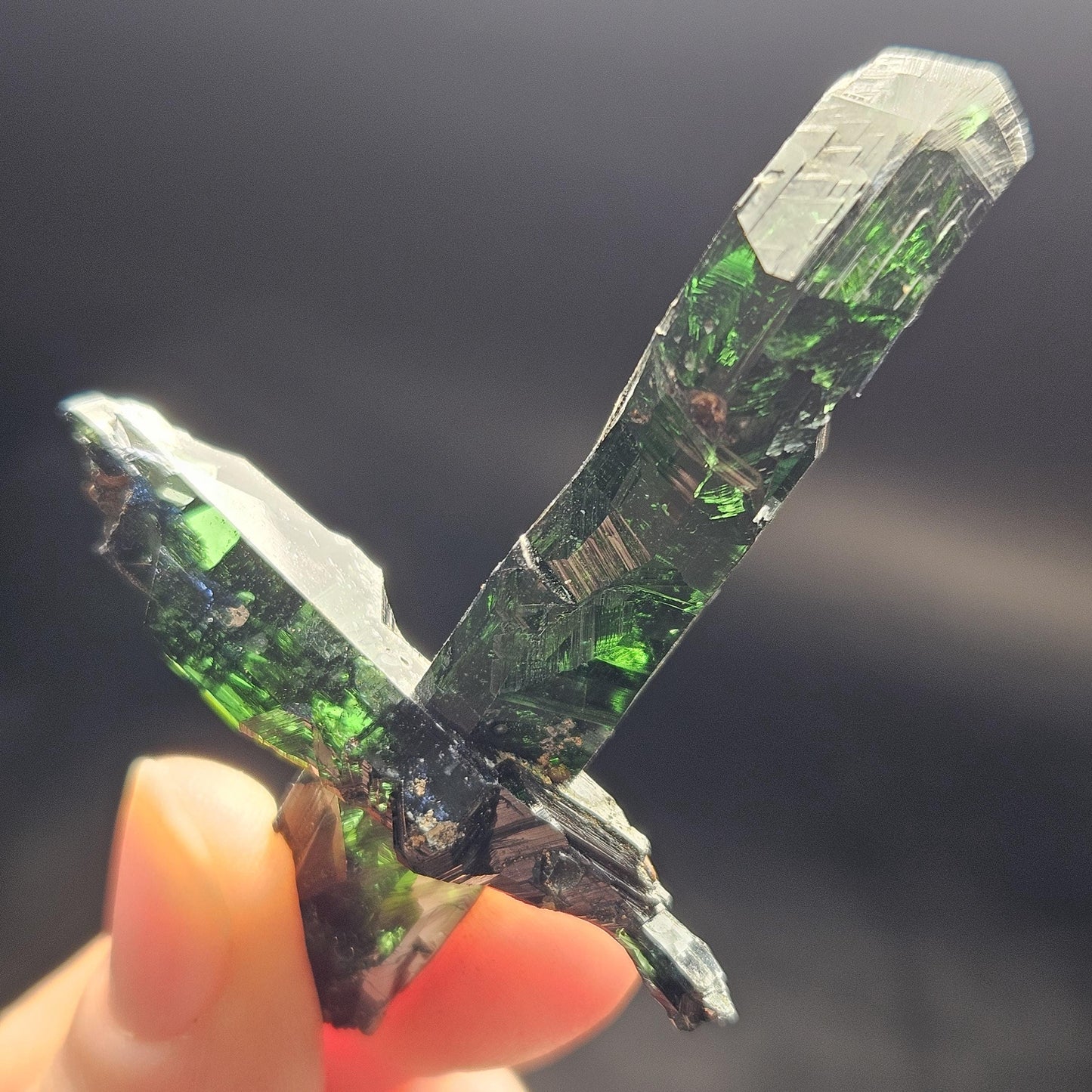 Vivianite Crystal Specimen 19.10g, Terminated Vivianite Crystal, Raw Blue
