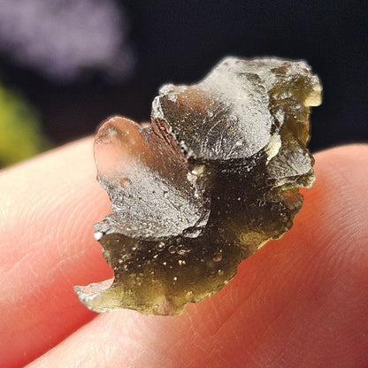 Genuine Moldavite Specimen 2.29g, Authentic Moldavite Tektite, Moldavite Crystal