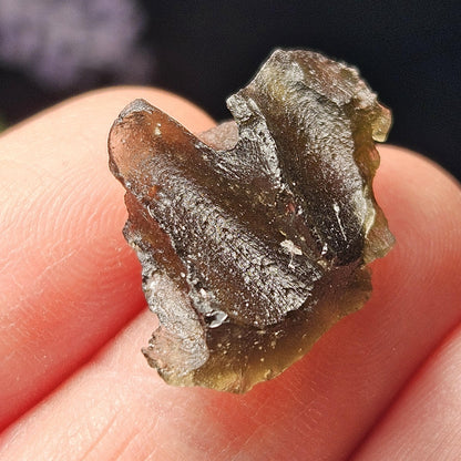 Genuine Moldavite Specimen 2.29g, Authentic Moldavite Tektite, Moldavite Crystal