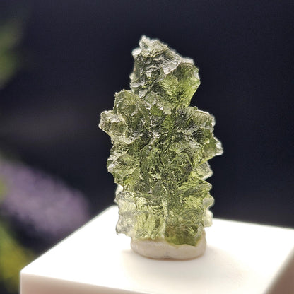 Besednice Moldavite Hedgehog Specimen 1.97 gram