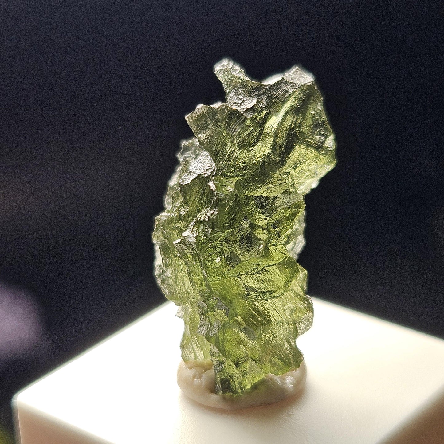 Besednice Moldavite Hedgehog Specimen 1.97 gram