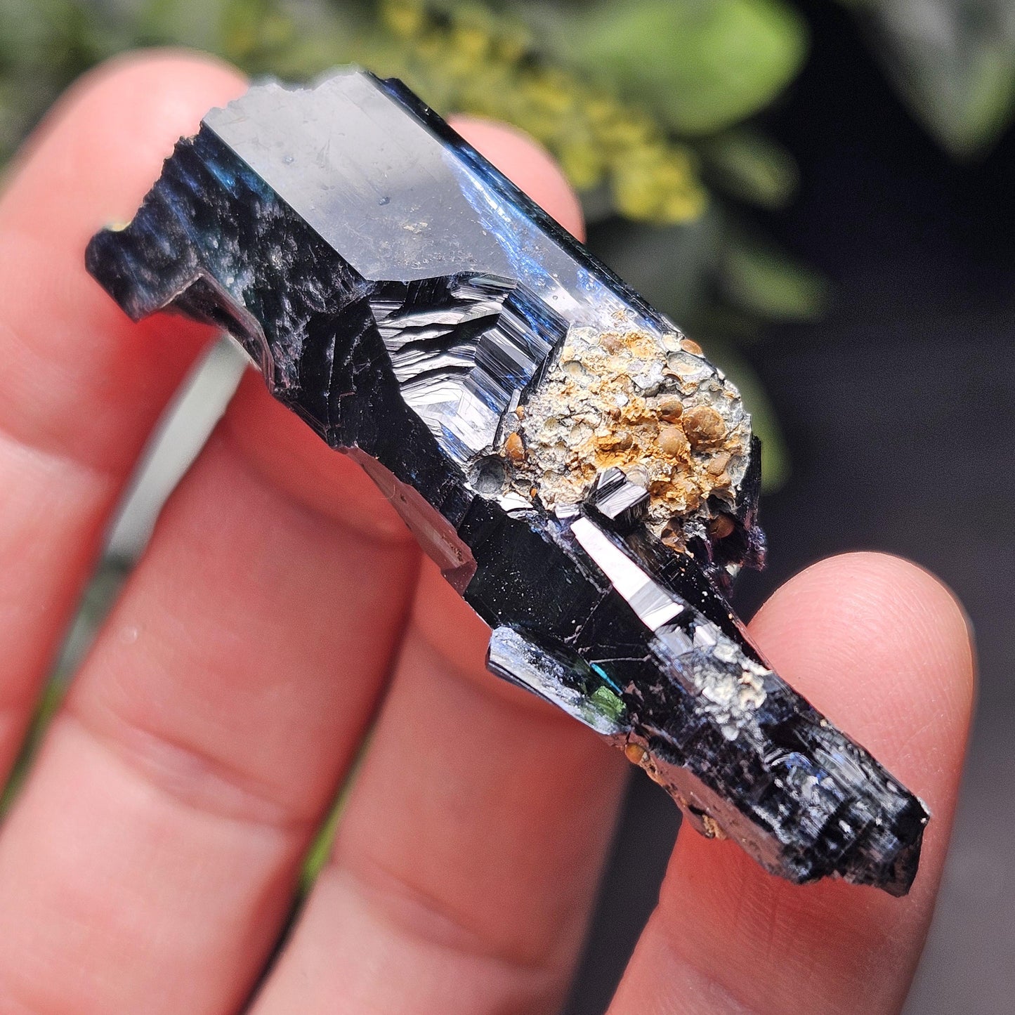 Vivianite Crystal Specimen 15.36g, Terminated Vivianite Crystal, Raw Blue