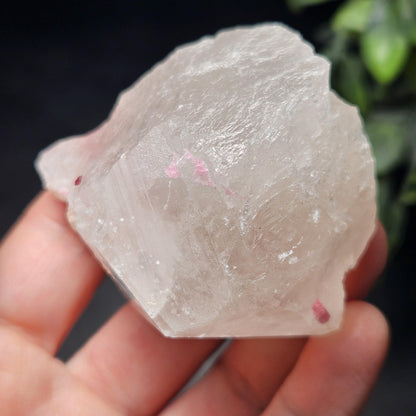 Bubblegum Pink Tourmaline in Quartz from Brazil 121.67g, Raw Brazilian Tourmaline Specimen, Pink Tourmaline Crystal