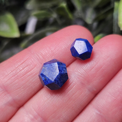 Lapis Lazuli Polished Faceted Stone, Polished Lapis Lazuli Stone, Lapis Lazuli Multi Faceted Crystal Specimen
