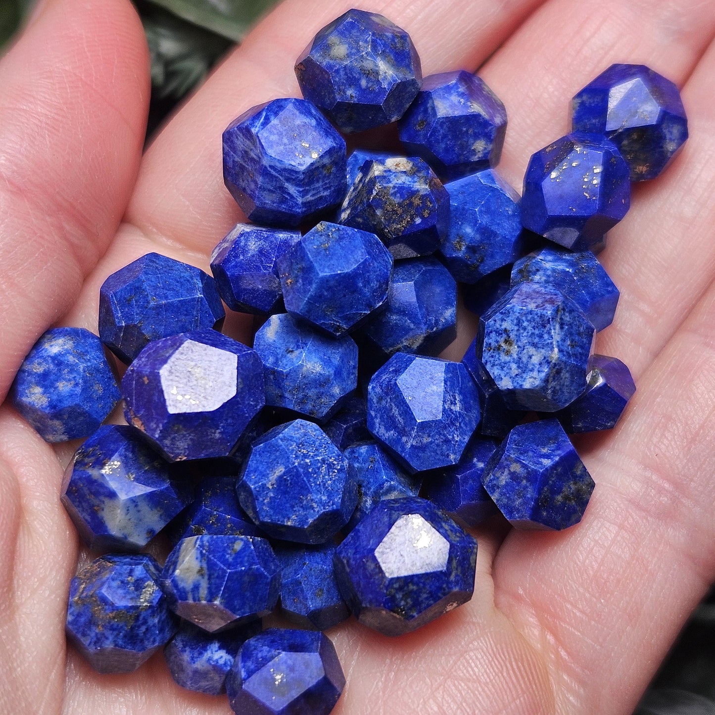 Lapis Lazuli Polished Faceted Stone, Polished Lapis Lazuli Stone, Lapis Lazuli Multi Faceted Crystal Specimen