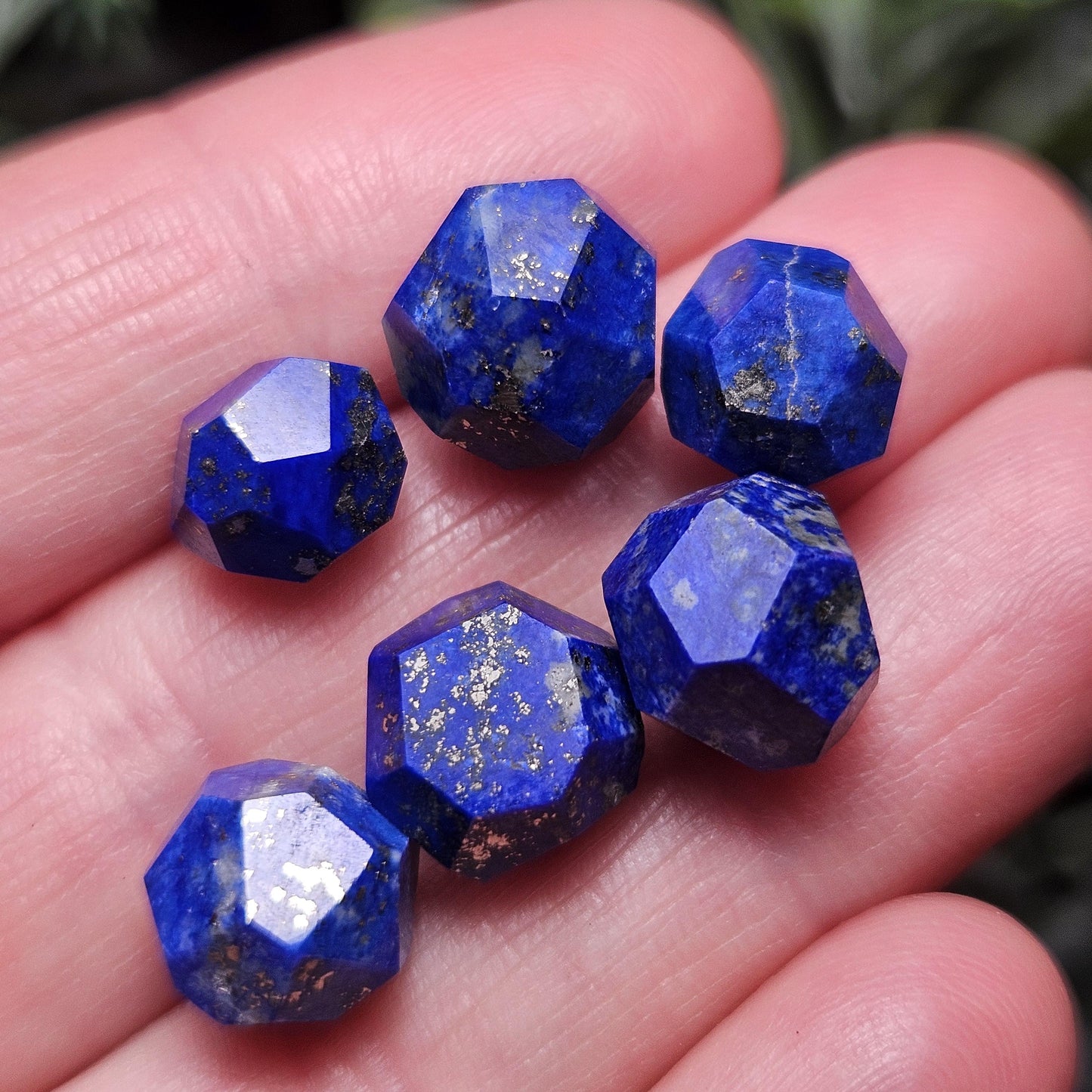 Lapis Lazuli Polished Faceted Stone, Polished Lapis Lazuli Stone, Lapis Lazuli Multi Faceted Crystal Specimen