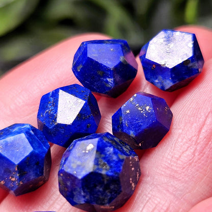 Lapis Lazuli Polished Faceted Stone, Polished Lapis Lazuli Stone, Lapis Lazuli Multi Faceted Crystal Specimen