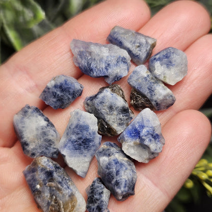 Natural Himalayan Sapphire Crystals from Badakhshan, Color Zoning Sapphire, Raw Blue Sapphire Stone