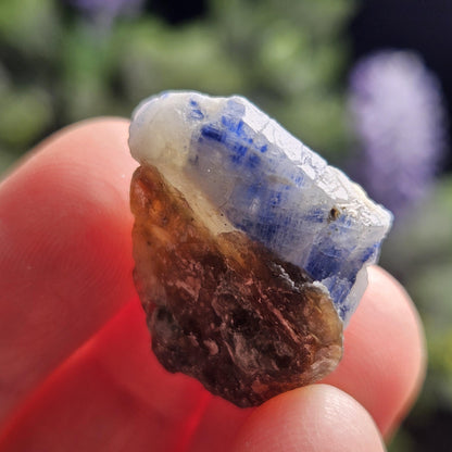 Raw Blue Sapphire Stone, Natural Himalayan Sapphire Crystal from Badakhshan, Color Zoning Sapphire