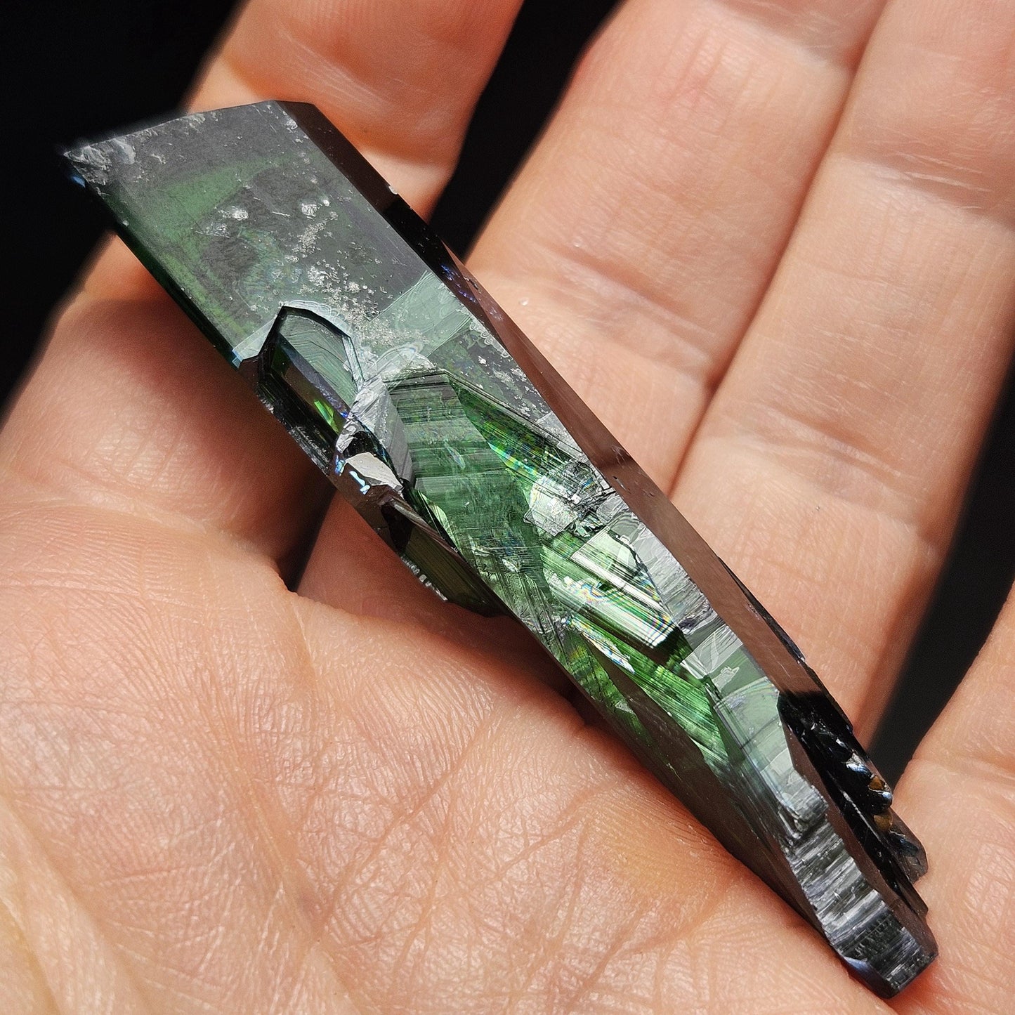 Vivianite Crystal Specimen 16.09g, Terminated Vivianite Crystal, Raw Blue